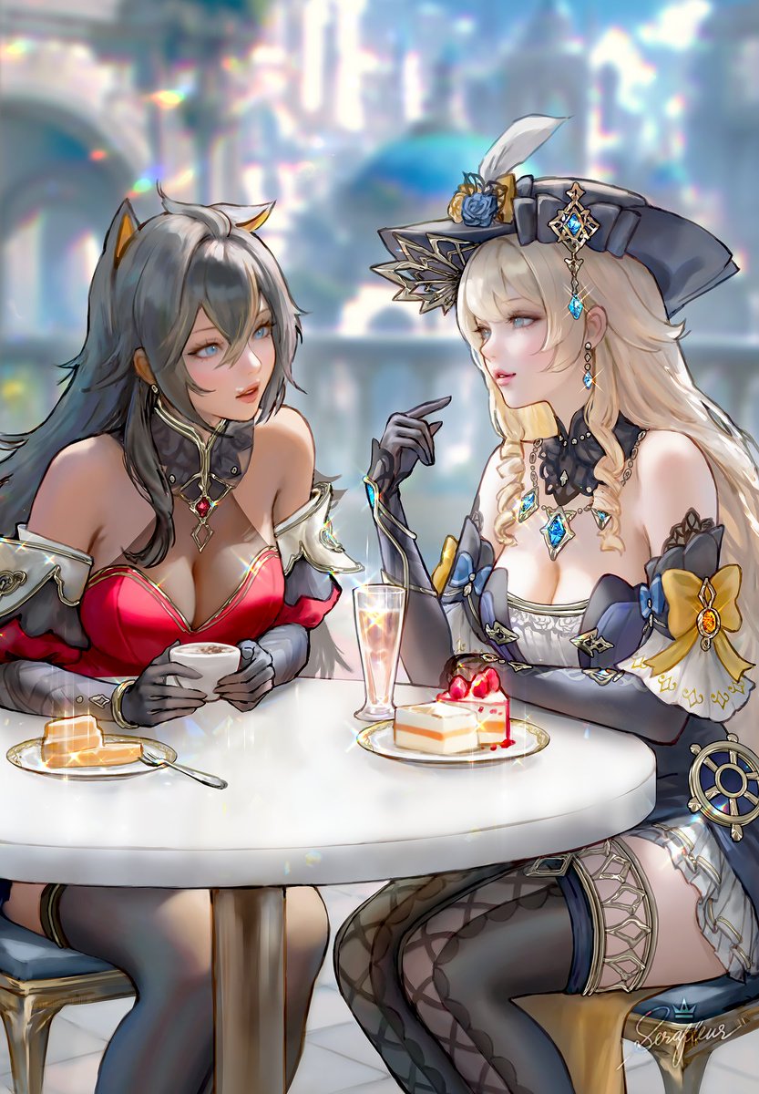 Dehya and Navia from Genshin Impact ✨