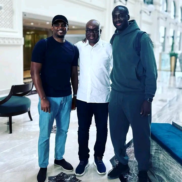 Huit (8️⃣) ballons d’or sur une seule photo👏🏿👏🏿👏🏿mon jeune frère <a href="/realtoureyaya/">desire doue</a> quel plaisir de te revoir Coach👏🏿👏🏿👏🏿👏🏿❤️ Mr le président ,
Cher aîné visionnaire ✅✅✅✅✅✅🇨🇮