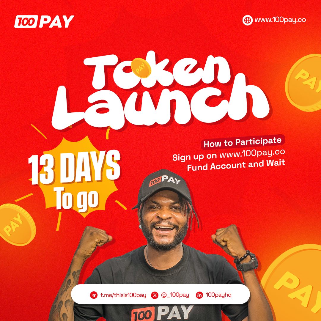 SteveRa95863617's tweet photo. 13 days left until 100pay token launched! Stay updated at 
https://t.co/m7Td8n3AZ9

https://t.co/uLa9toE7di

 #100pay #100paytoken #paytoken #paytokenlaunch $pay #100paylifestyle https://t.co/OvBbhtXguM