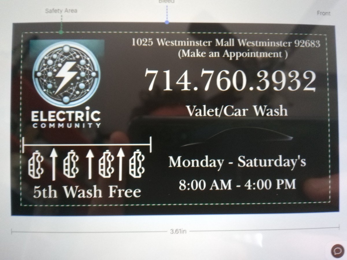 ECommunity144's tweet image. @ElectricCommunity144 is ready to add to your charging experience! 
Come and try the  Convenience of a Car Wash while you Charge.  

Monday - Saturday's 
  8:00am - 4:00pm

$25 service: 
Interior Vacuuming, 
Clean Dash, Doors, Seats, 
Air Freshener
Exterior Wash