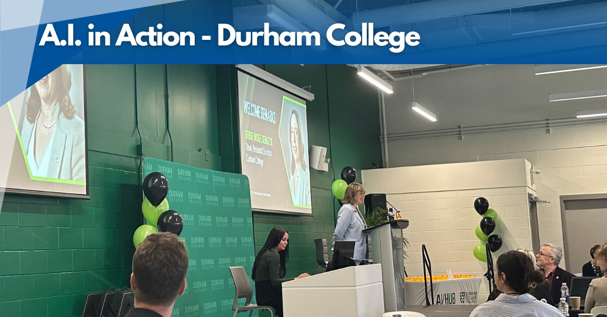 Hosted by Durham College, A.I. in Action brought together industry experts to discuss the dynamic landscape of artificial intelligence, including practical applications, ethical considerations, and how to embrace the transformative potential of AI technologies. #AIinAction2024