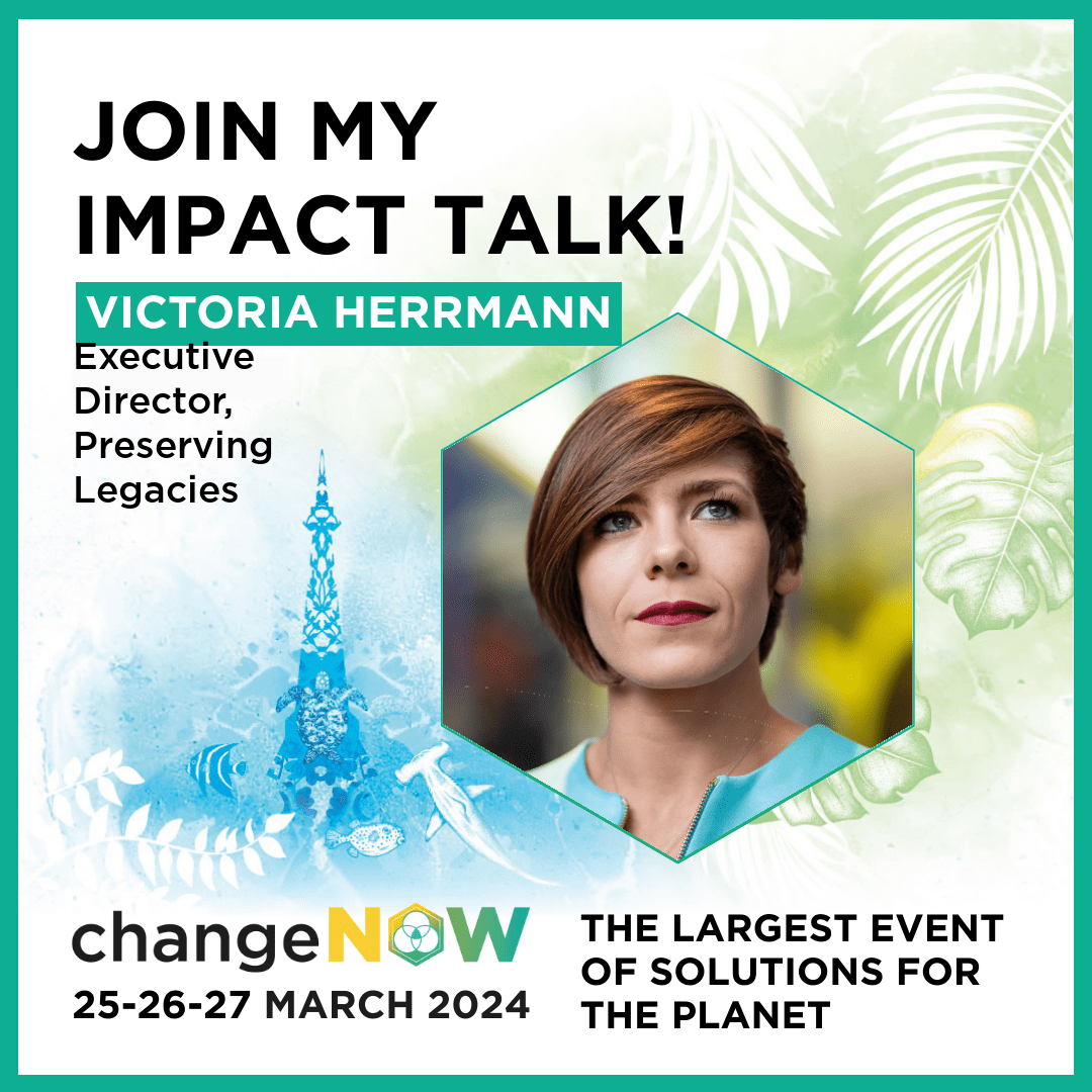 Future4past's tweet photo. Our wonderful Executive Director @VSHerrmann will be speaking tomorrow at @ChangeNOW_world, the largest event of solutions for the planet, to talk about the importance of safeguarding our cultural and natural heritage against the threats of #climatechange https://t.co/6YlLrDGC84