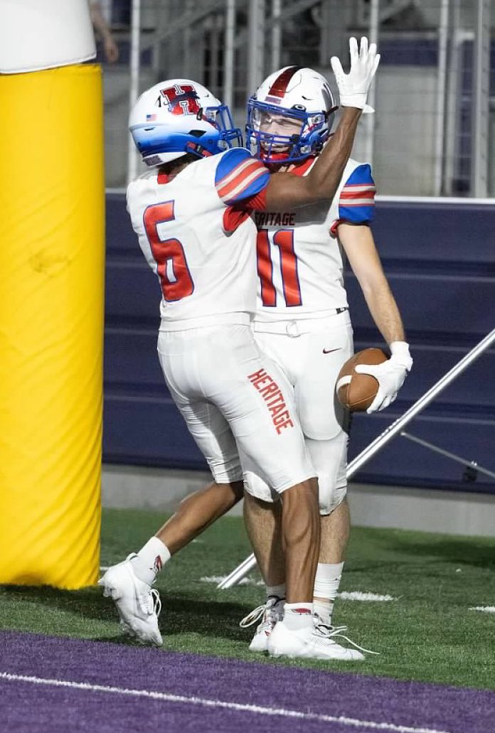 S/O to <a href="/FreemanRobins16/">Freeman Robinson</a> who shows relentless GRIT in whatever he sets his mind on. Whether it is Football, Wrestling, or Track he works hard and is a great teammate. Truly what makes Heritage Athletics great. <a href="/HeritageFtball/">Heritage Football</a> #FIGHT #JagComp24