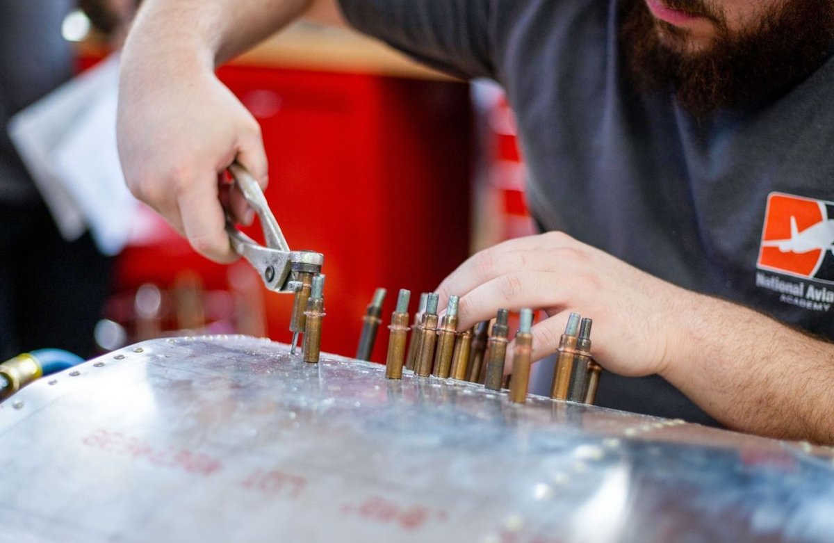 NAA's hands-on training prepares students for the many opportunities available in aviation maintenance. #MaintenanceMonday