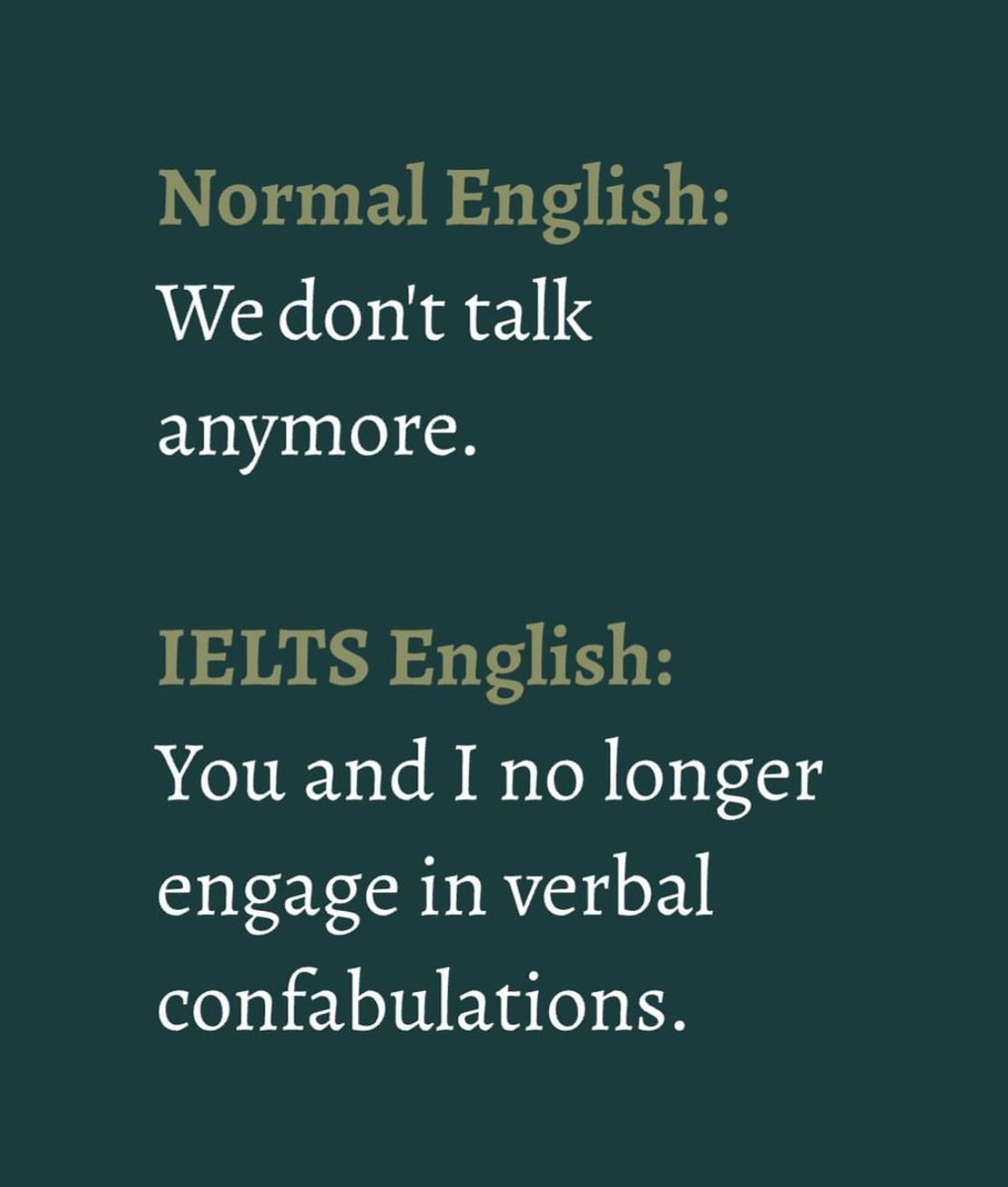 Dr_AJ_MD's tweet photo. Donโt forget to tell @charlieputh this! ๐
๐
@language_nerds_ #IeltsIsRigged #IELTSFun #BombasticWordsIn https://t.co/E4E0rU0ENj
