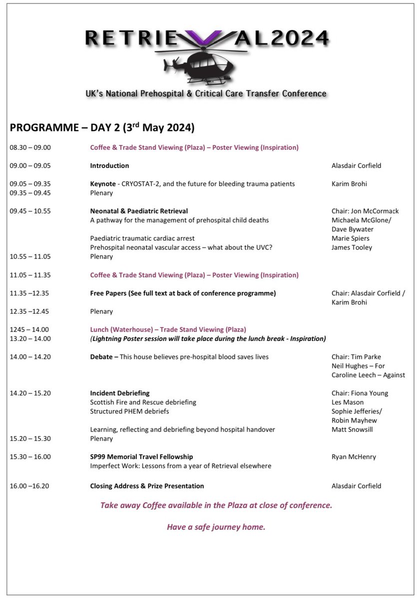 Not long to go now, full programme below… #weebitexcited #retrieval2024