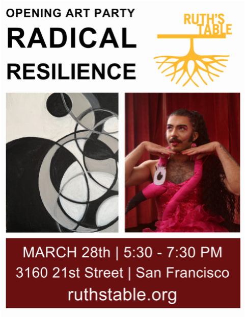 Featuring Longmore Institute Staff Alex Locust! Celebrate Radical Resilience with us at the Opening Night Art Party! Explore the exhibition art, enjoy a poetry reading, and experience sensational performances by artists Glamputee and LOTUS BOY. ruthstable.org/radical-resili…