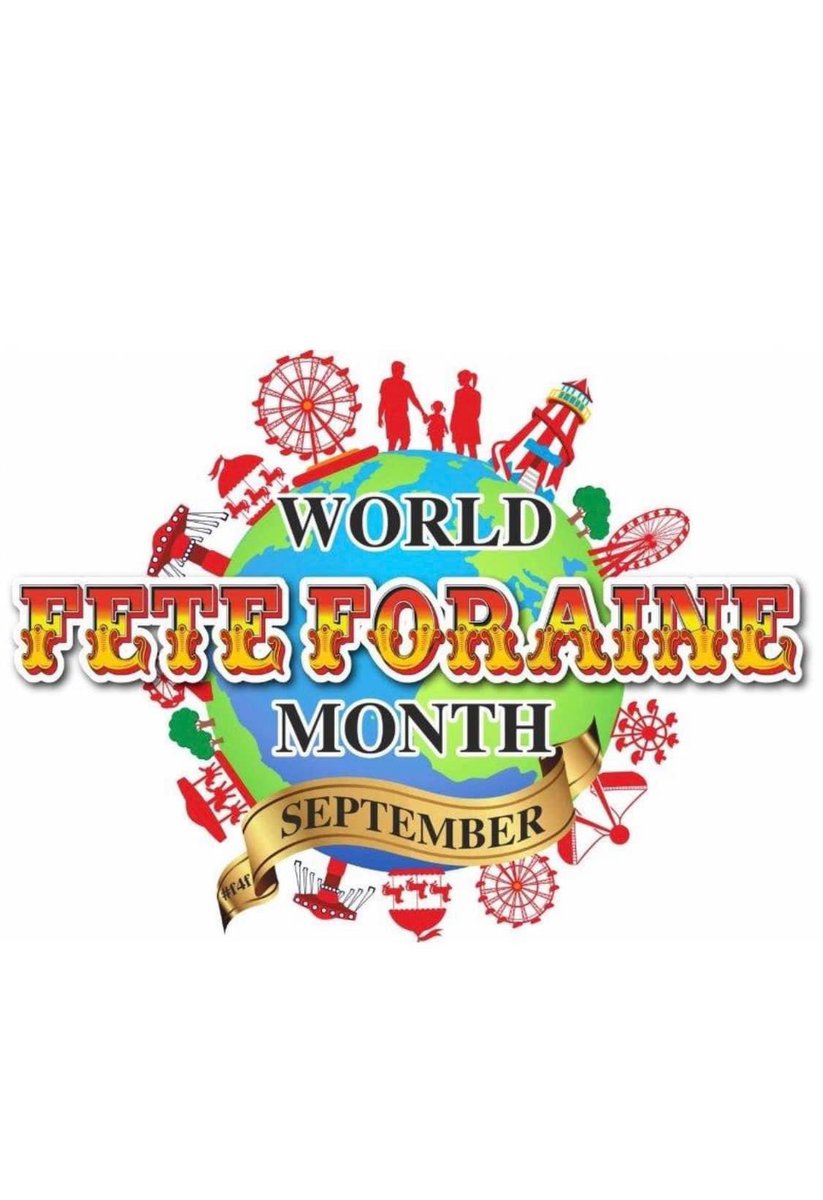 World Fun Fair Month will take place again in September! It not only celebrates the #fairground industry on a global scale it also raises awareness of our unique #Showman community. The #WorldFunFairMonth logo is at the heart of our campaign #strongertogether 🎠🫱🏼‍🫲🏻🌍 and changes