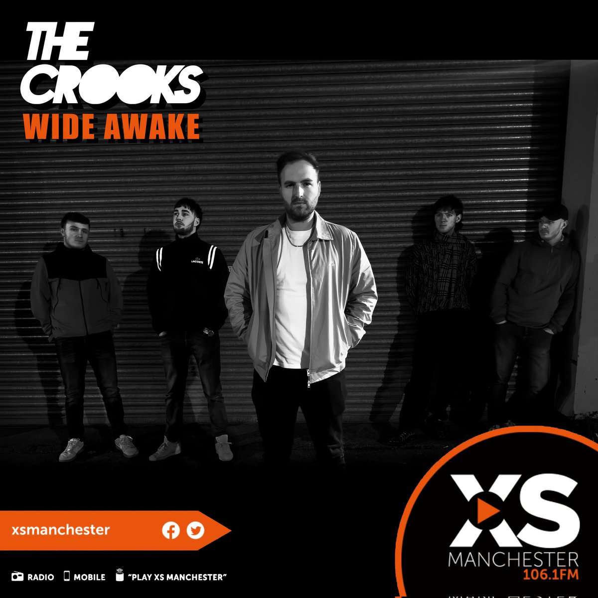 Thank you @Mr_Jimbob for featuring our latest single Wide Awake on @XSManchester Last remaining tickets for @nightanddaycafe available here: skiddle.com/whats-on/Manch…