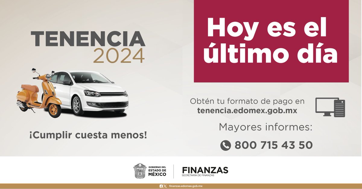 Secretaría de Finanzas del Estado de México tweet media