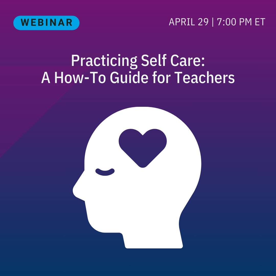 ICYMI 👉 We are hosting a webinar on #selfcare for teachers: nctm.link/rhsXu Presenter @JosephBolz will walk through practical solutions to combat teacher burnout and understand the “why” behind some of these strategies. This webinar is exclusive to NCTM members.