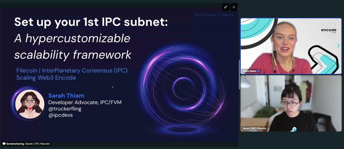 selen_klara's tweet image. We&apos;ve officially launched the Scaling Web3 Hackathon! Here are my highlights:

- I failed at doing maths live in front of way too many people
- Learned how to set up my 1st interplanetary consensus subnet thanks to @truckerfling&apos;s great workshop!
- @sashaaldrick announced a ⚽️…
