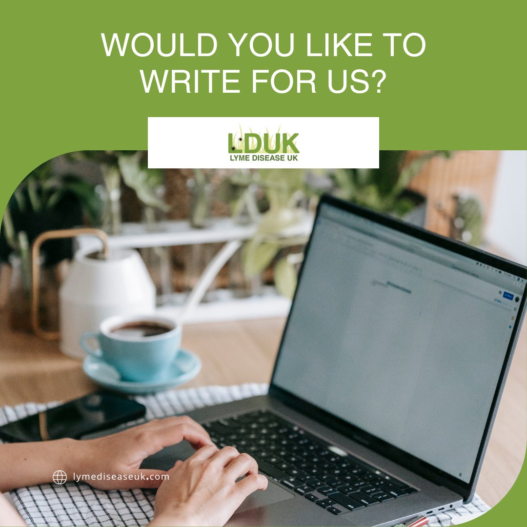 🖊️ Would you like to write for Lyme Disease UK? We’re always interested to hear from story tellers in the Lyme community. Sharing your experiences helps raise awareness and can prevent others from contracting the disease. Find out how, here lymediseaseuk.com/write-for-lduk/ #lymedisease