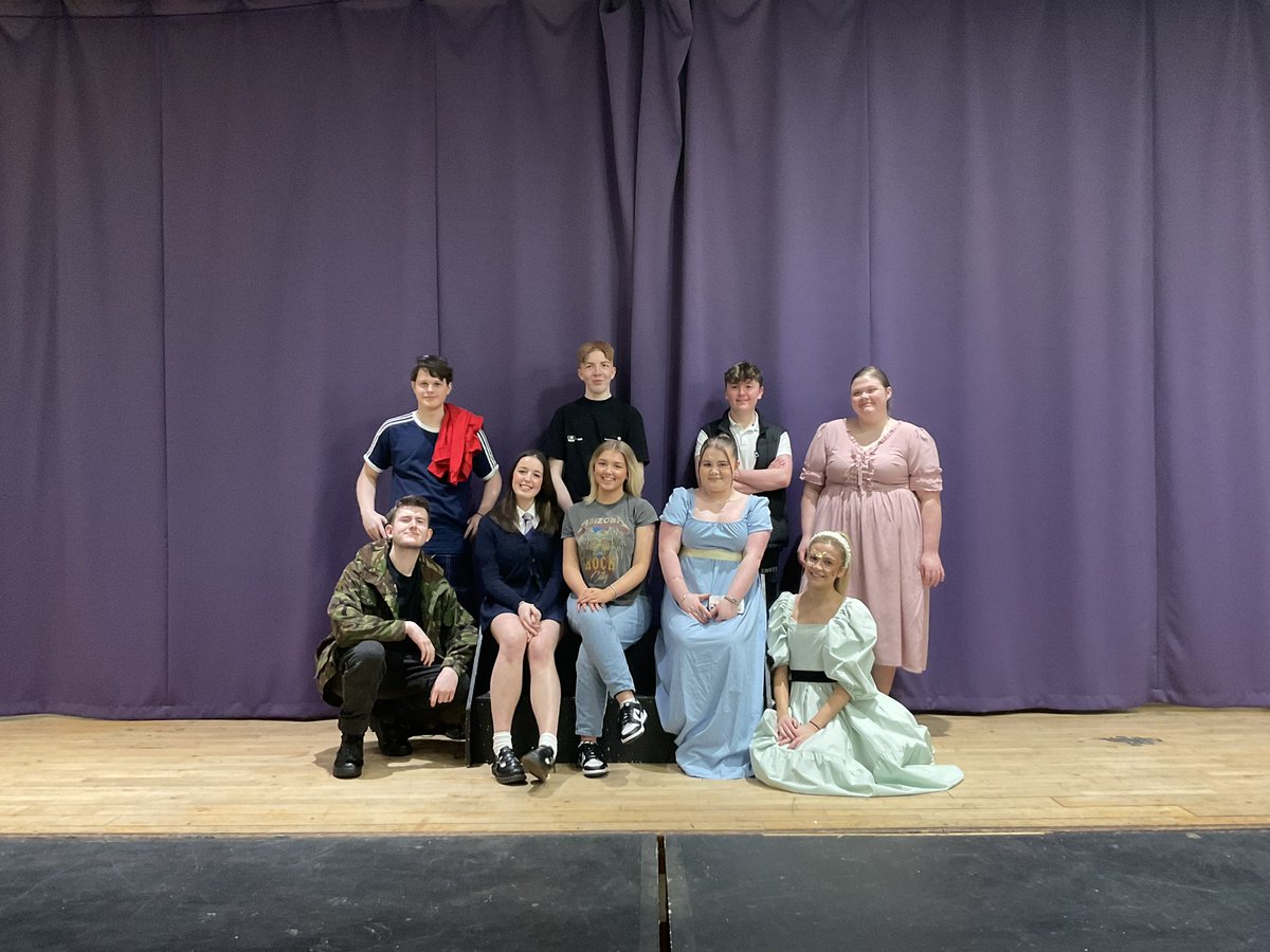 BIGGEST well done to our Higher Drama candidates who had performance exams today! Here they are after cake fights, jail time, zombie attacks, hair dye and many emotional moments. Miss Bell is very proud of you all 🎭 @OLHSMotherwell