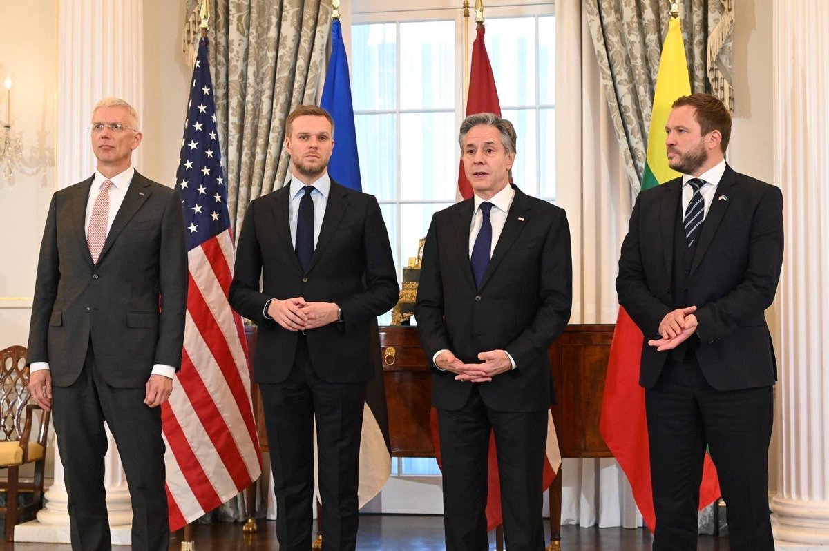 American leadership and presence in Europe is vital for the security of the whole transatlantic area. Today, we met with @SecBlinken to restate and reaffirm this undeniable fact, expressing the hope of the Baltic States, that this relationship will long continue.