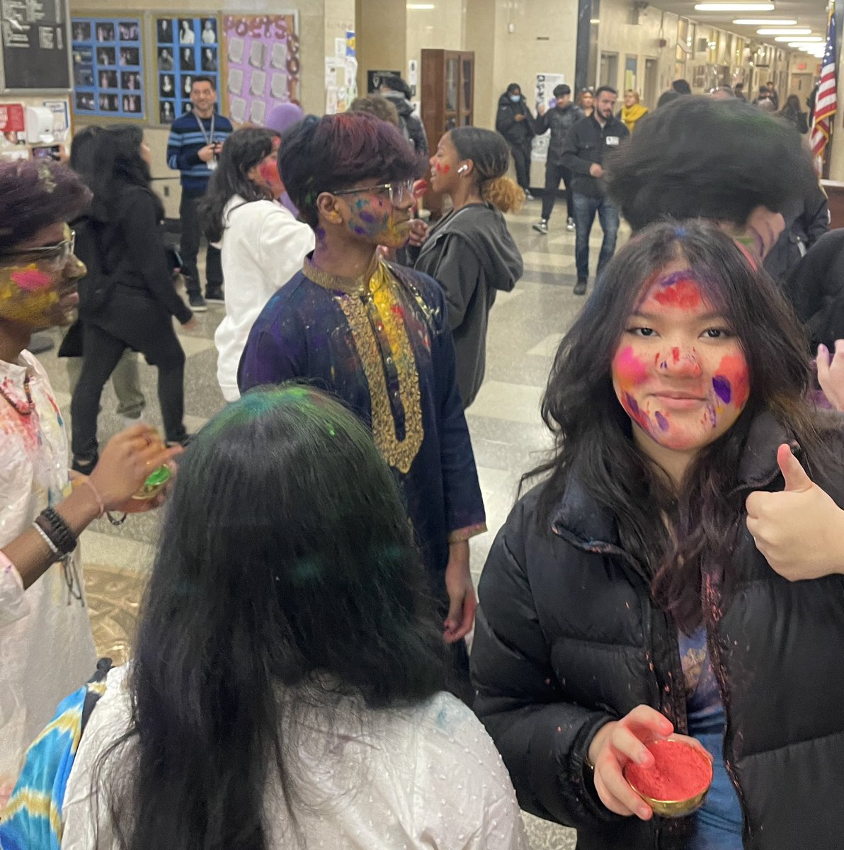 Happy Holi from FHHS! @ClimbAtHills @Dr_JVanEss @NDwarka1 @QSHSDISTRICT @QnsBPRichards @Commonpoint_Qns @NYCSchools