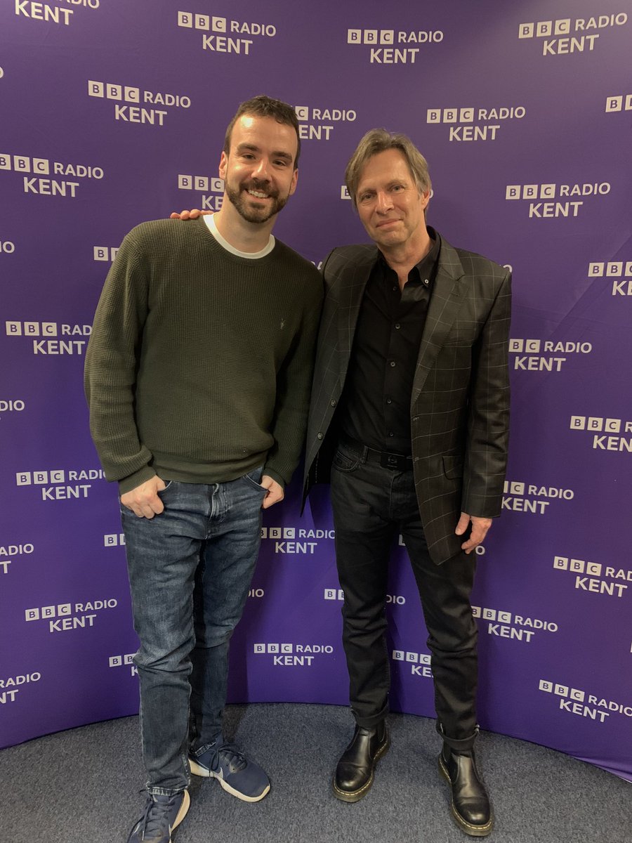 Huge pleasure to welcome @ClarkDatchler of Johnny Hates Jazz to the studio today. Great to geek out about music, and talk about their first EVER headline tour 🤯 Listen again on @BBCSounds 📻 BBC Radio Kent / Surrey / Sussex