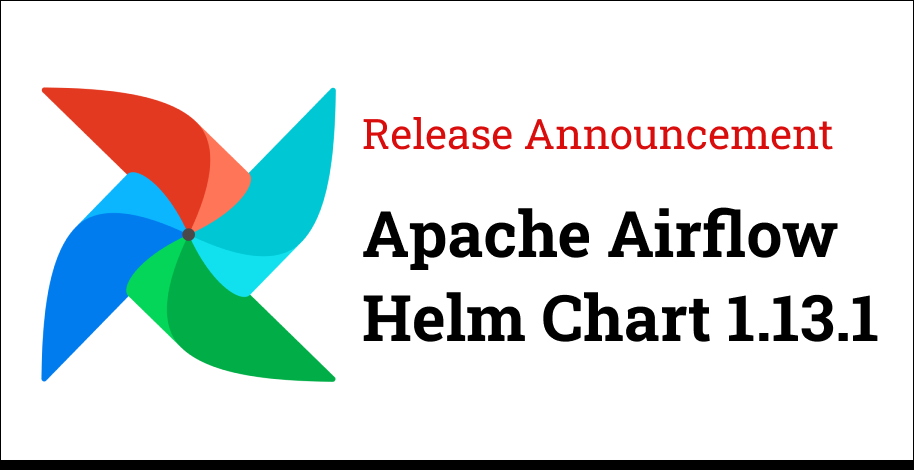 We've just released Apache Airflow Helm chart 1.13.1 🎉 📦 ArtifactHub: artifacthub.io/packages/helm/… 📚 Docs: airflow.apache.org/docs/helm-char… 🛠️ Release Notes: airflow.apache.org/docs/helm-char… Thanks to all the contributors who made this possible.