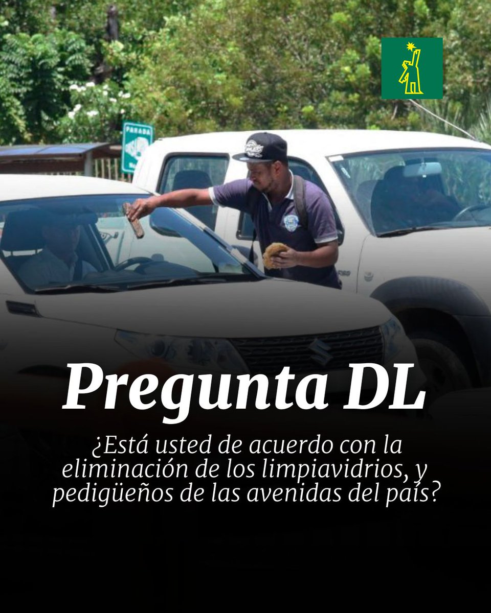 DiarioLibre's tweet photo. ❓ |#PreguntaDL| ¿Está usted de acuerdo con la eliminación de los limpiavidrios, y pedigüeños de las avenidas del país?

Déjenos saber su opinión.

#DiarioLibre #PreguntaDL https://t.co/29r3YhXFMv