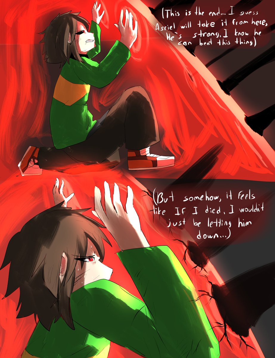 RyumiEnd's tweet photo. I couldn't finished the last one so I'll post it tomorrow...
#glitchtale #undertale #chara https://t.co/XyRA5qje94