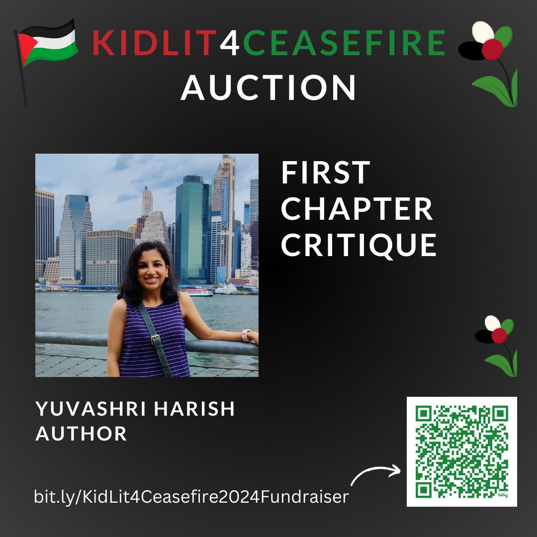 #KidLit4Ceasefire auction starts today and guess who's donating a first chapter and full manuscript critique for it!!!

check them out and all the other amazing offerings here: 32auctions.com/KidLit4Ceasefi…!