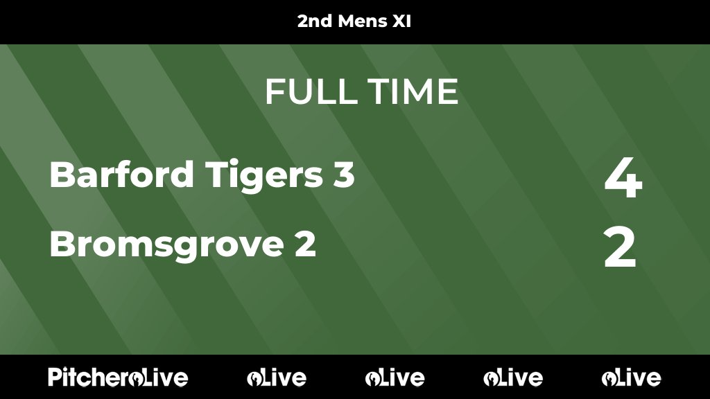 FULL TIME: Barford Tigers 3 4 - 2 Bromsgrove 2 #BARBRO #Pitchero bromsgrovehockey.org.uk/teams/178382/m…