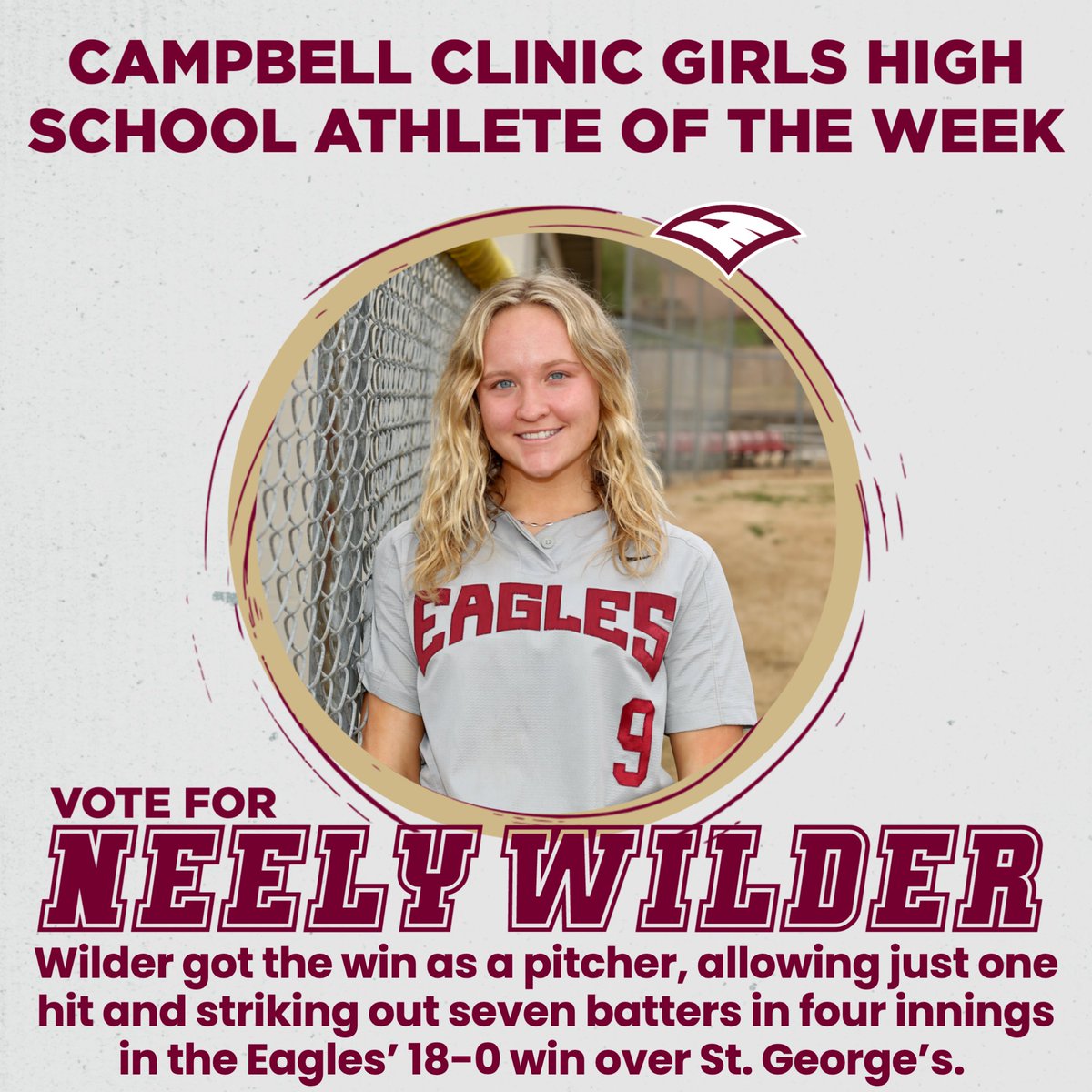 Vote for Neely Wilder for the Girls Athlete of the Week! Voting ends Thursday at noon. #GoEagles commercialappeal.com/story/sports/h…