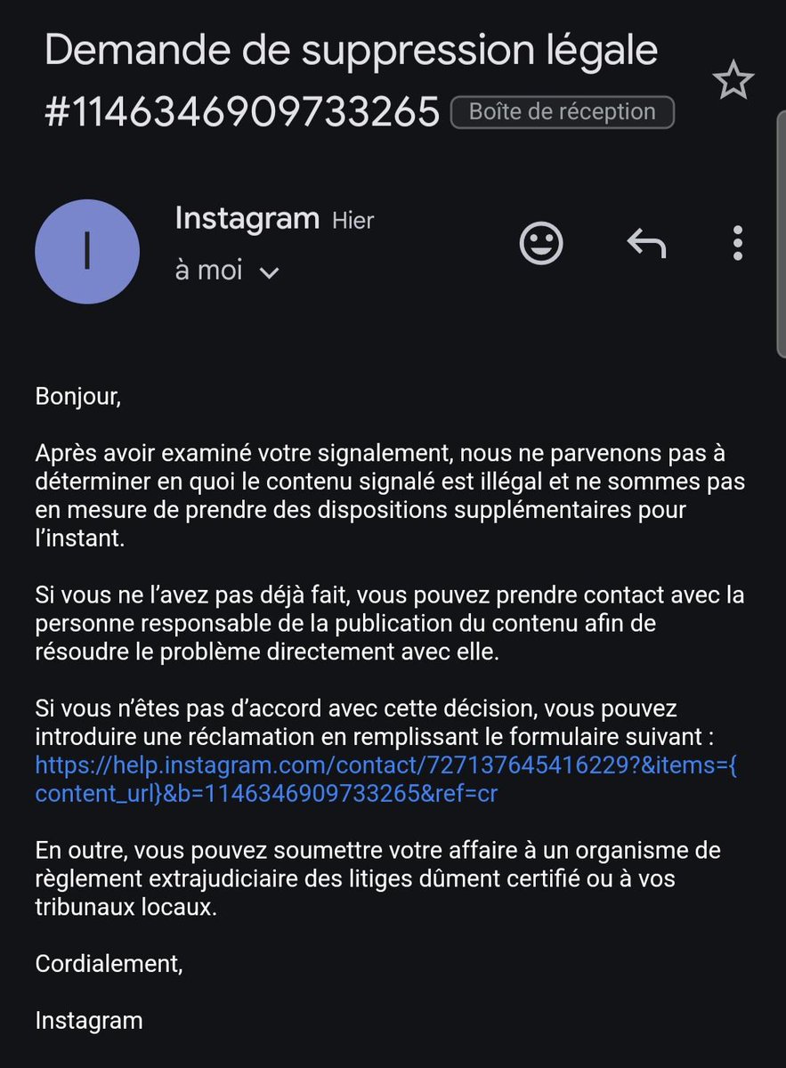 #Pédocriminalité et #Instagram : un contact m'a envoyé sur Insta ces deux images. La première, c'est un compte assez suivi avec de très jeunes filles sexualisées et qui renvoie systématiquement sur un groupe Telegram où sont aussi des jeunes filles et la seconde, c'est la réponse…