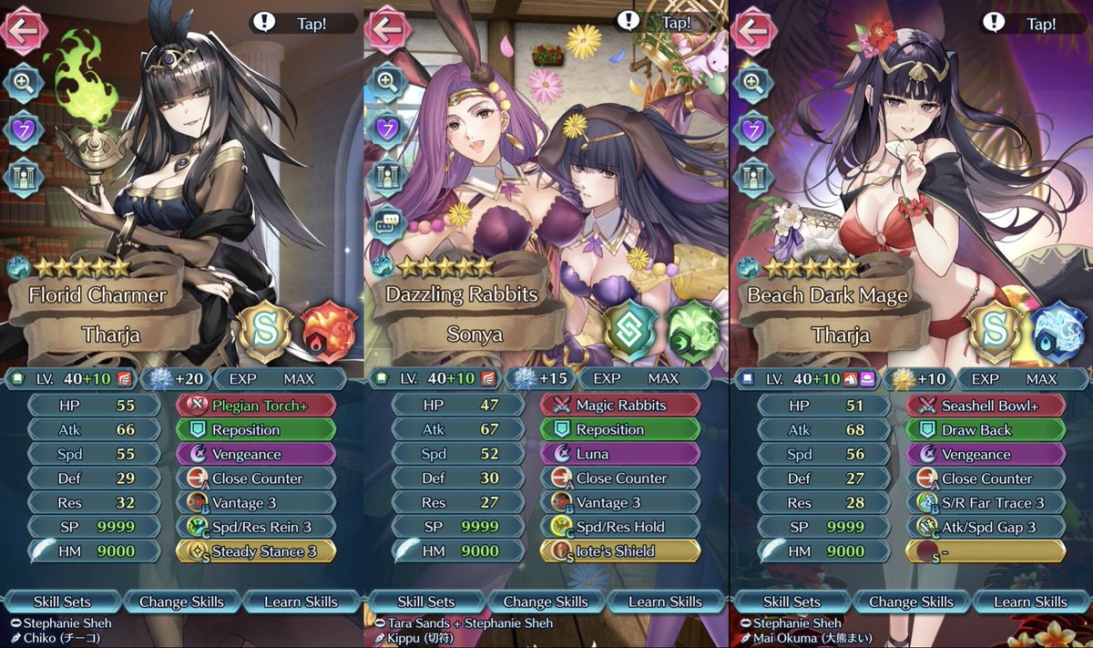 johnnilson35's tweet photo. I finally have all Tharja alts +10. Now I need to properly build them https://t.co/EmL2OUb7yq