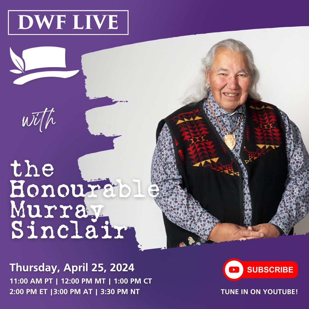 Deadline to submit your questions for the Hon. Murray Sinclair is March 28th, 2024 downiewenjack.ca/dwflive/submit… #Reconciliation #TRC #ReconciliACTION #DoSomething