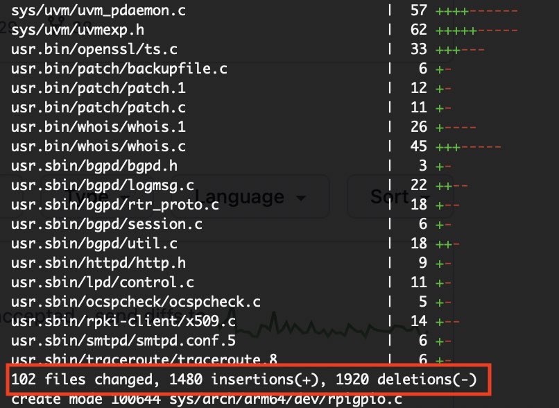 stoege's tweet image. doing a “git pull” on OpenBSD. In opposite to most other Projects, these Guys invest more Time in Cleanup / Remove legacy Code than adding latest features. #OpenBSD #secure #stable #sustainable #sexy