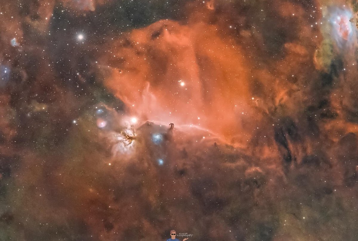 mwilsonastro's tweet image. The Horsehead and Flame nebulas in HaRGB (version 2).
#orion #horseheadnebula #flamenebula #nebula #milkyway #milkywayphotography #milkywayastrophotography #astrophotography #astronomy #space #longexposure #nightsky #starphotography #universetoday #natgeospace @skyatnightmag