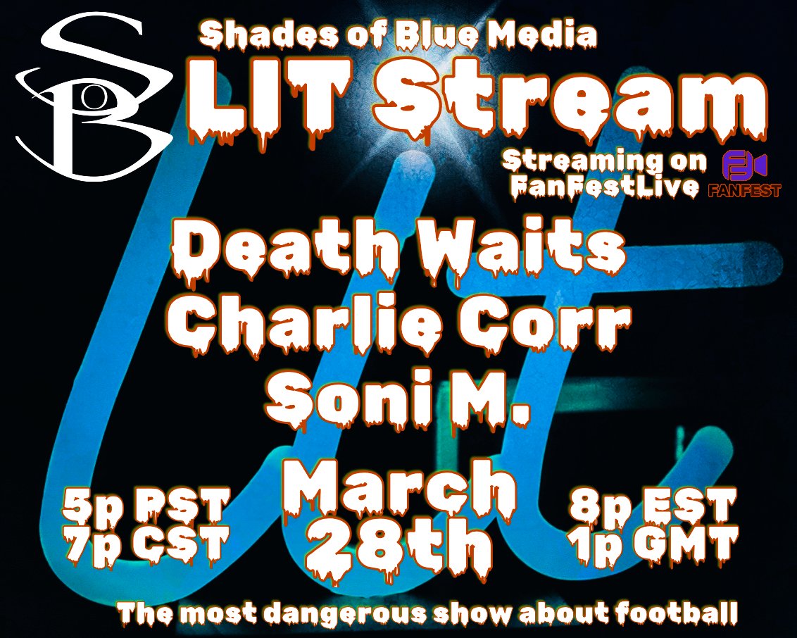 shadesofbluenw's tweet image. Thursday March 28th - @FanFestLive LIT Stream
3 guests (Death Waits, @CorrSports, @_SoniM) join us one at a time giving us a chance to talk about the World of Football

🔗fanfest.show/mancity/?fanfe…

#makingArt #LITStream @LandoMartine