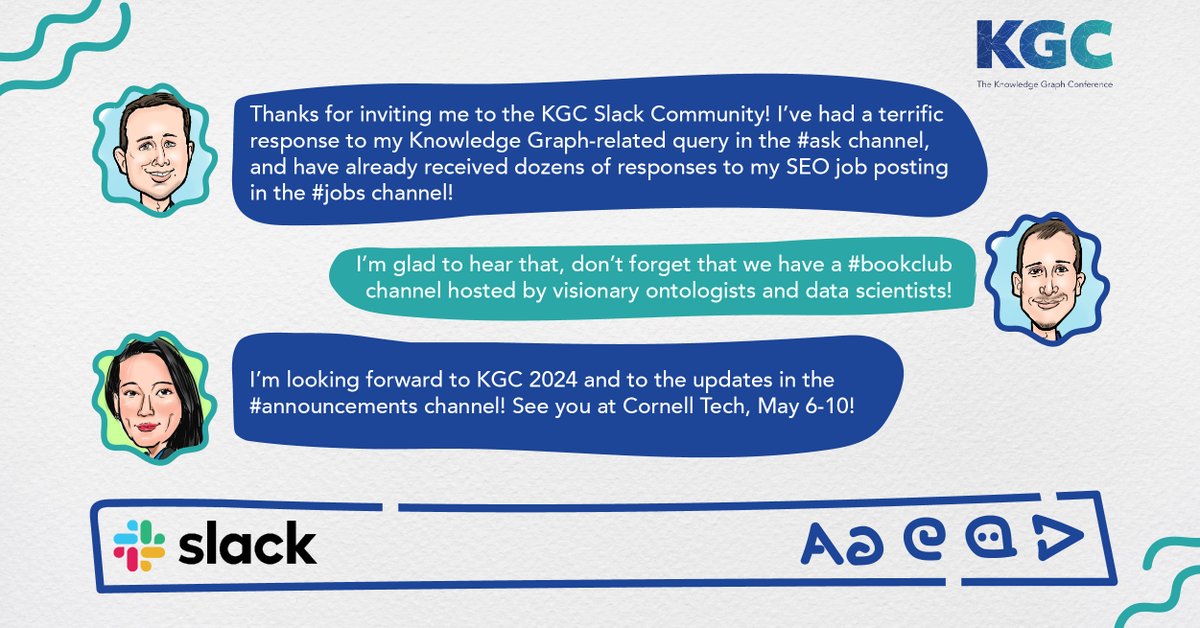 Connect with KGC & over 3000+ #tech, #ChatGPT, #AI, #fintech & #healthtech professionals in our Slack community. Access discussion channels for #techjobs, #techevents, #bookclubs, and much more! Join us here 👉knowledgegraphconf.slack.com/join/shared_in… #aiforum #aidebate #techforum #aihelp #tech