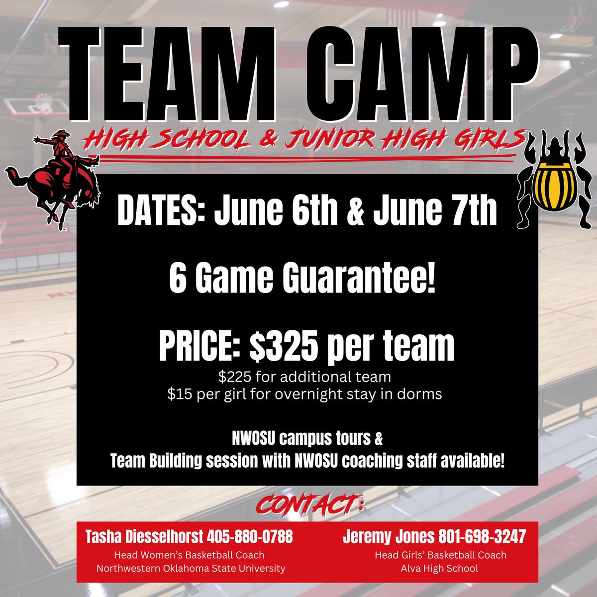 We would love to see you at TEAM CAMP this summer! 

Great competition in a great place if you ask us! 😉❤️🏀