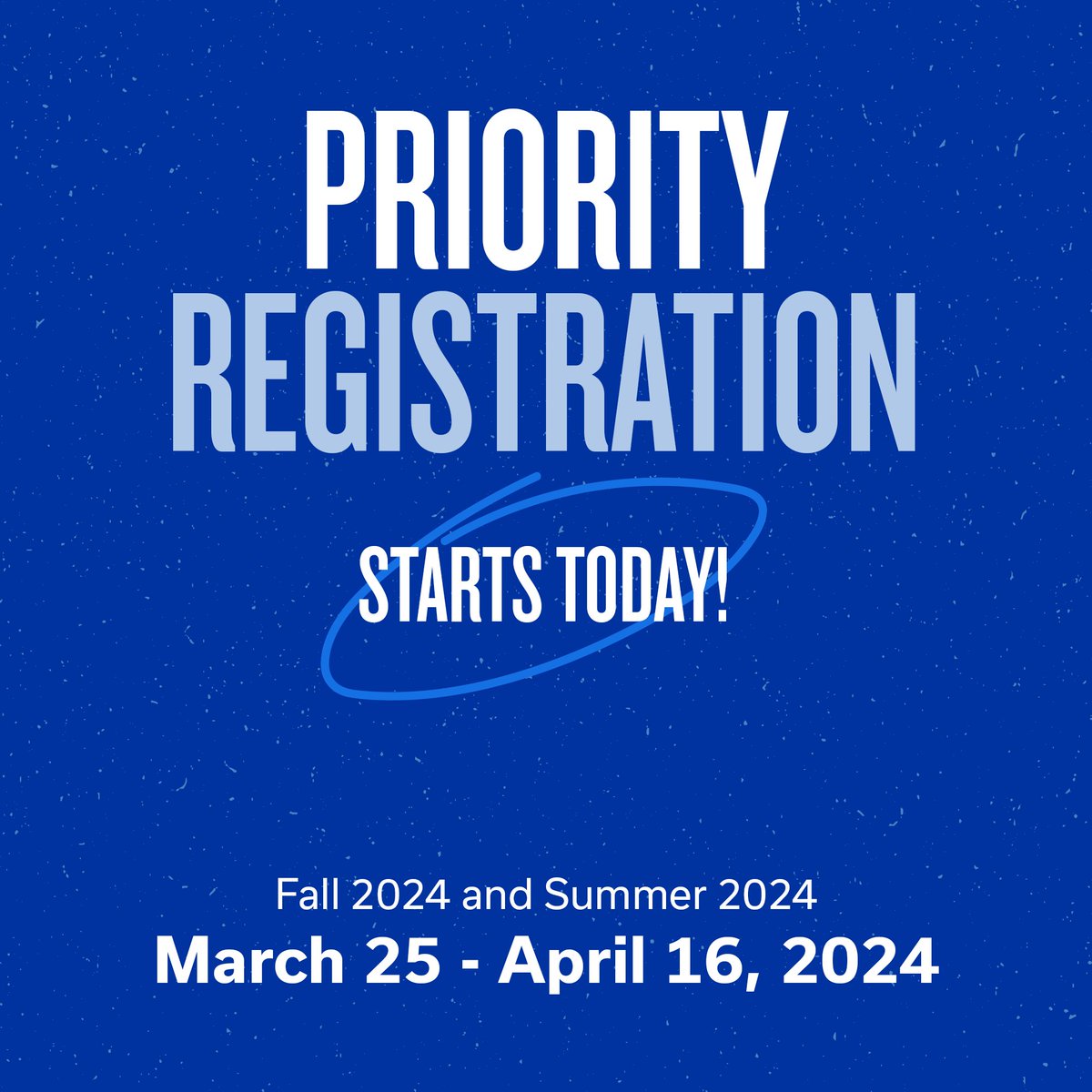 Mark your calendars, Wildcats! ️ Priority registration for Fall & Summer 2024 opens TODAY! Secure your classes before April 16th 🔗 bit.ly/3TLi6YA #UKRegistration #ItAllStartsHere