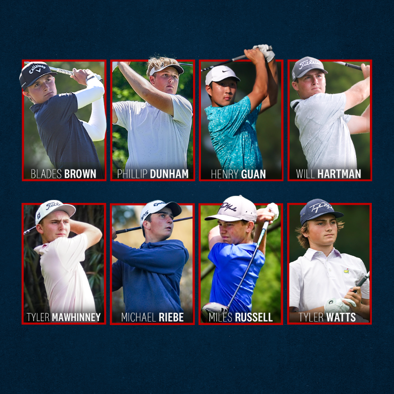 usndpgolf's tweet photo. Introducing the inaugural U.S. National Junior Team! 🇺🇸

More details on the 18-player roster representing the country’s elite junior golf talent 👇