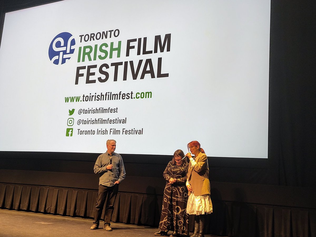 Was lovely to hear @GeraldineMcAli1 and Maya O'Shea discussing their powerful performances in the brilliant @VerdigrisFilm. Huge thank you to @toirishfilmfest and  @culture_ireland for bringing such a great lineup of 🇮🇪 film to TO