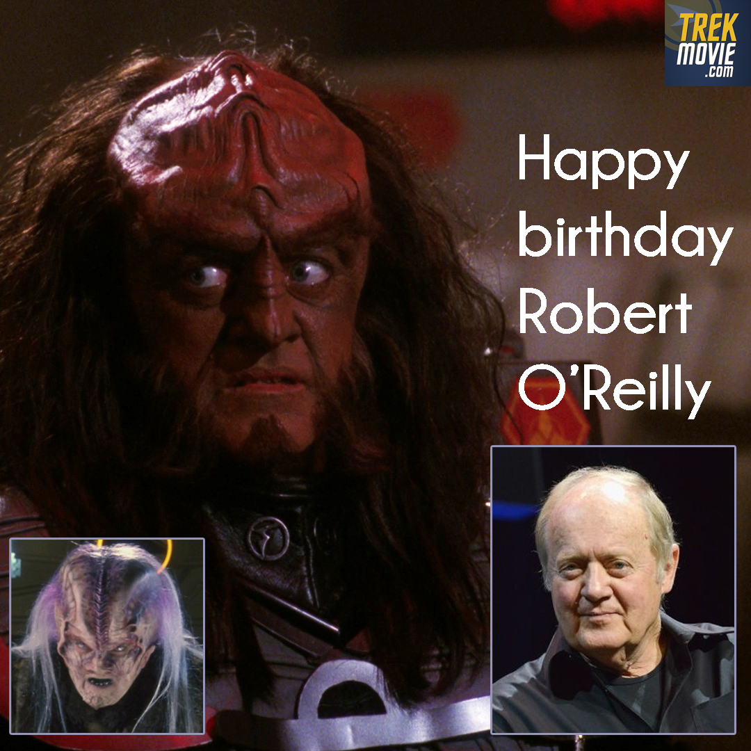Wishing a happy birthday to Robert O’Reilly—Gowron on #StarTrekTNG and #StarTrekDS9. He landed the role by flaring his eyes in what would become a Gowron trademark. (He also played Kago-Darr on #Enterprise, a Dixon Hill character on TNG, and an accountant on DS9.)