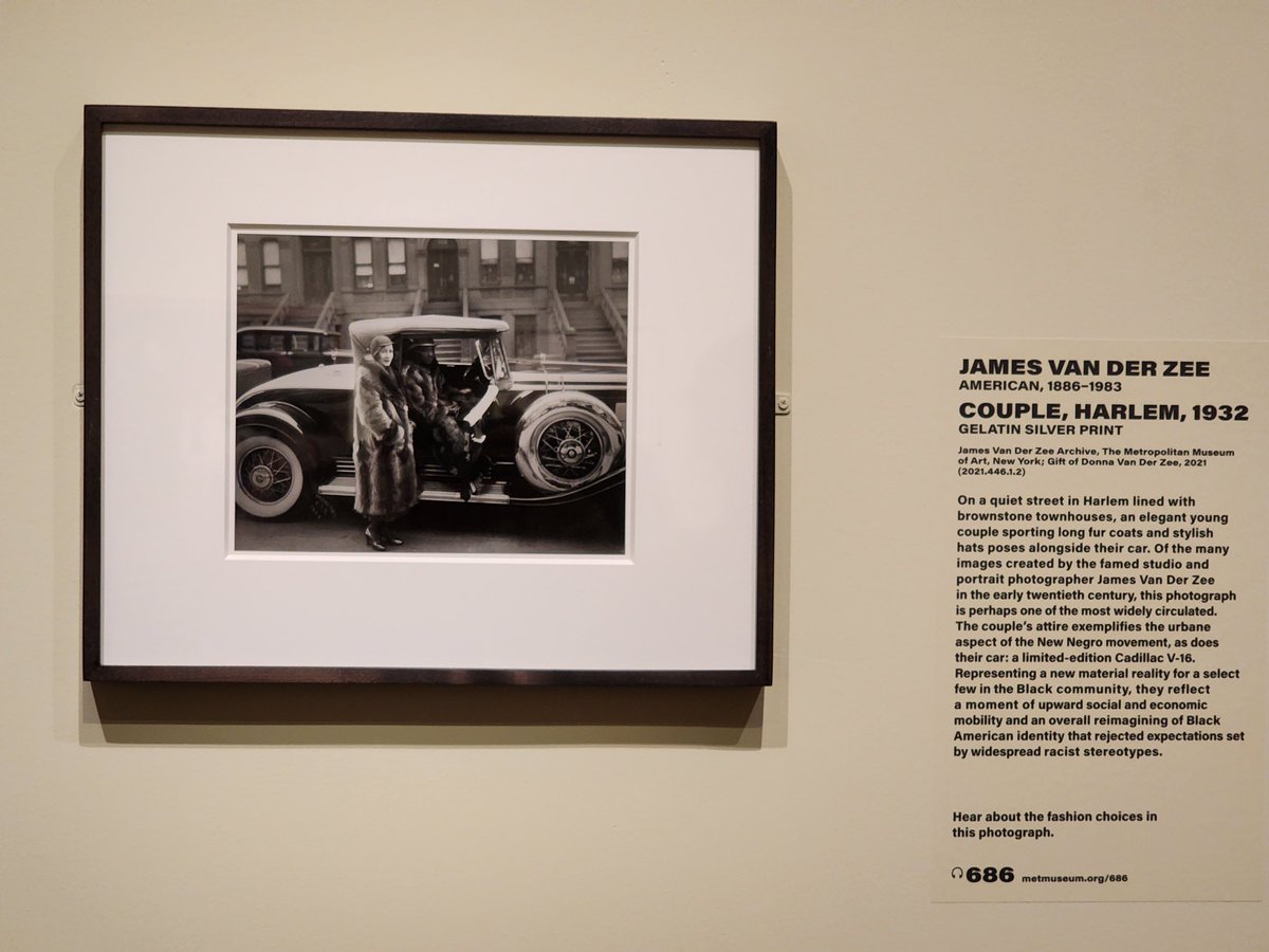 On Saturday evening on March 23rd, Dean Napoli's section of HIST. 1101: The Shaping of the Modern World, went to The Metropolitan Museum of Art to view 'The Harlem Renaissance and Transatlantic Modernism' exhibit.