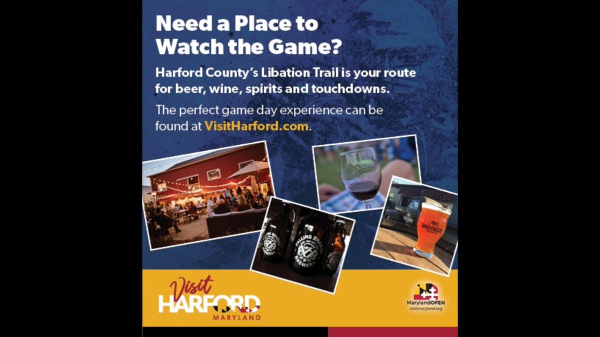 Check out @visitharfordmd for the perfect game day experience!
