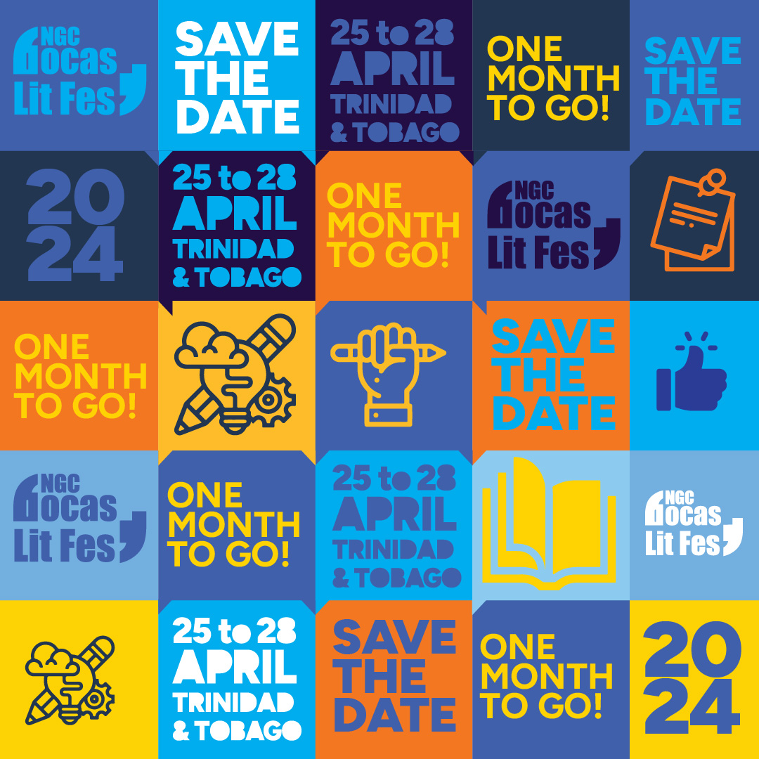 Only one month to go til the 2024 NGC @bocaslitfest! You can find us in our usual spot at the @NALISTT foyer, 25 - 28 April, bursting with #bocas2024 books -- DM us to reserve festival copies + collect them for live signatures from your fave authors! bocaslitfest.com/festival/progr…