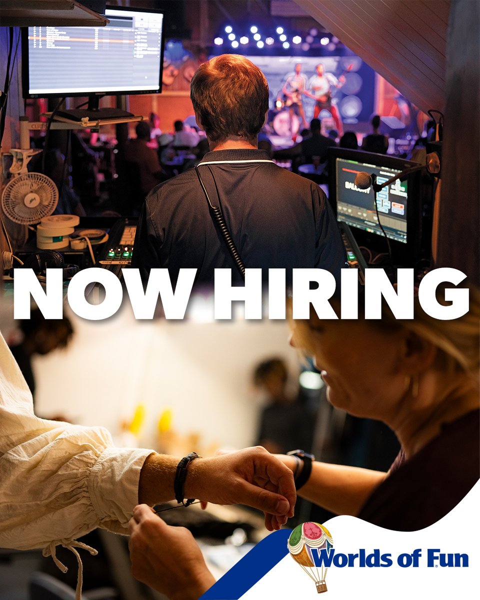 Be part of the team behind the adventure at Worlds of Fun by joining our Live Entertainment tech team! These behind-the-scenes positions fill up quickly, so apply now: bit.ly/2EmLiiZ
