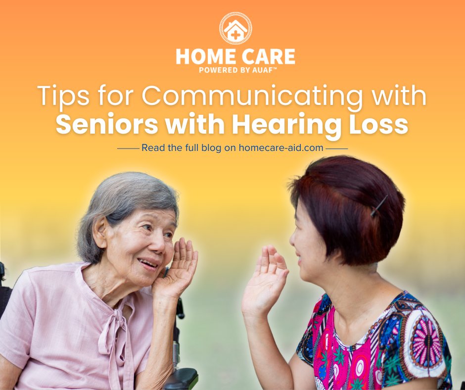 In a world where communication is everything, hearing challenges should never feel like an insurmountable barrier between you and your elderly loved one.

Read the full blog to learn more: bit.ly/4cyOUvi

#HomeCare #HomeCareAUAF #Seniorcare #eldercare #Caregiver