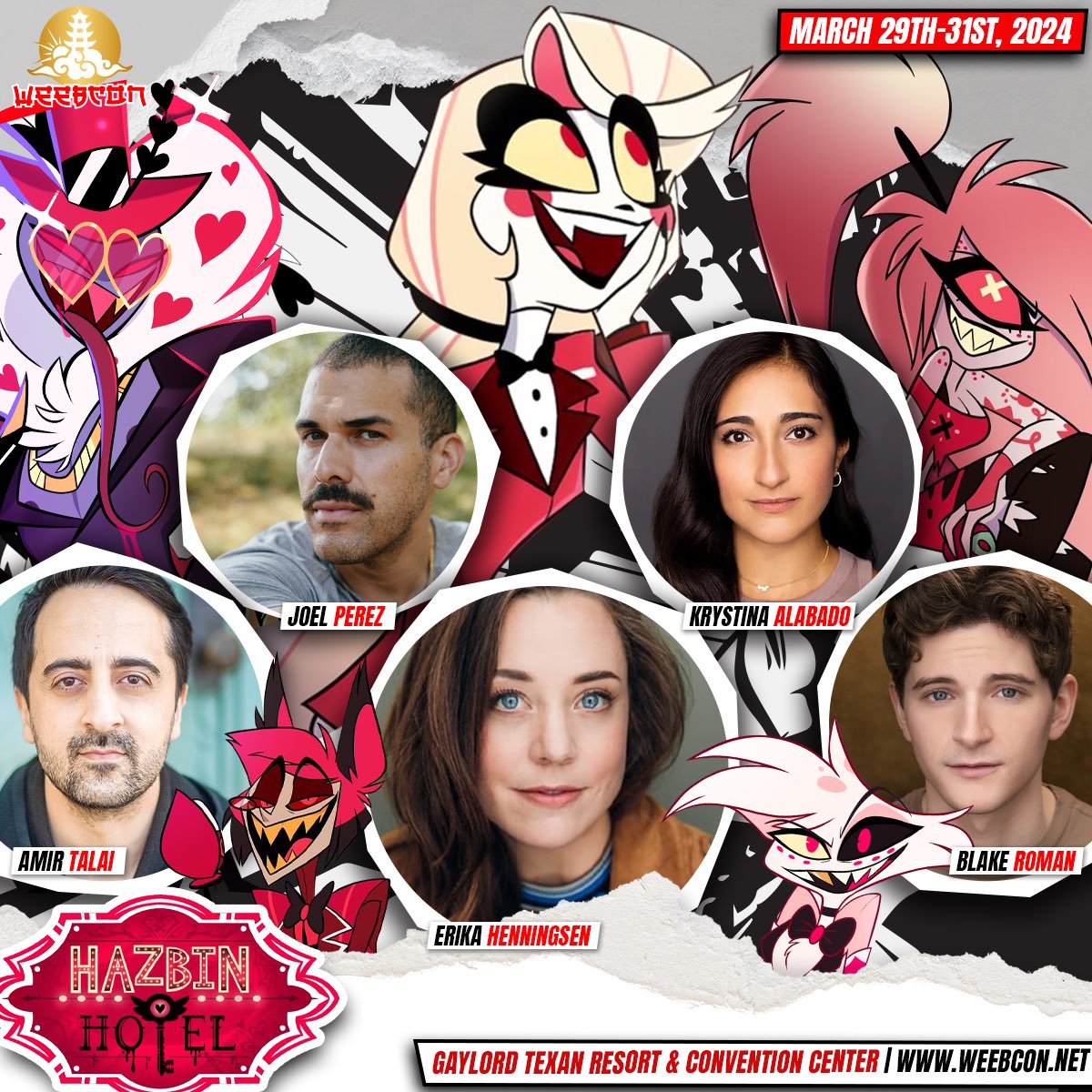 ⛅️REPOST⛅️ were you nervous? 🙂 ⛅️CELEBRITY GUESTS⛅️ There’s hope for you lost souls yet 👹 WeebCon is thrilled to announce the cast of Hazbin Hotel will be joining us for 2024. They will be in attendance all three days of the show.