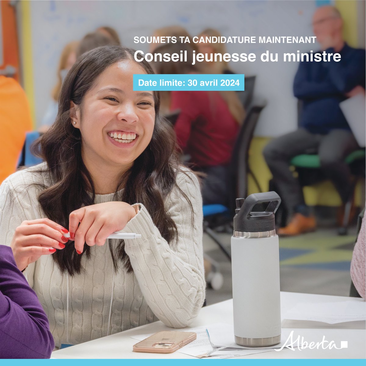 Tu es passionné par l'éducation? Tu veux rencontrer des élèves de toute la province qui partagent tes idées et collaborer avec eux? Soumets ta candidature pour devenir membre du Conseil jeunesse du ministre! alberta.ca/fr/student-eng…