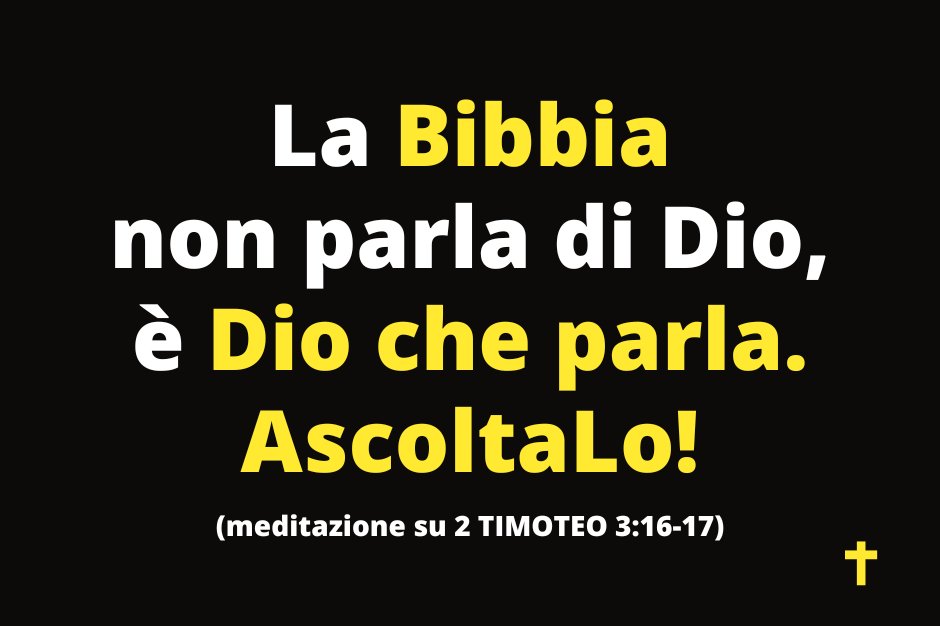 Messaggeridg's tweet photo. La Bibbia non parla di Dio, è Dio che parla.
AscoltaLo!
(meditazione su 2 TIMOTEO 3:16-17)
#ParolaDiDio #SacraBibbia #ConoscereDio #Vangelo #VangeloDiCristo https://t.co/gh2QMVwNLu