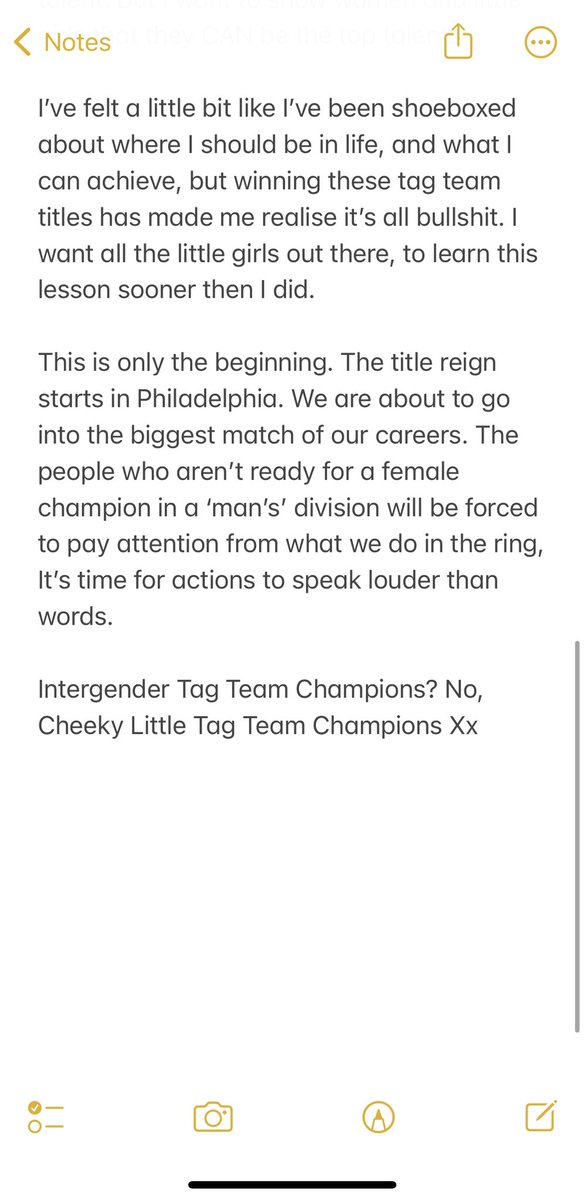 alexxisfalcon's tweet photo. Love from your f⃥e⃥m⃥a⃥l⃥e⃥ PROGRESS tag team champion 💋 https://t.co/lisNIrQeXG