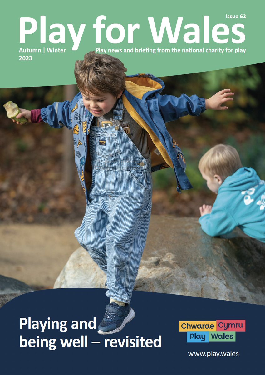 In case you missed it – our latest ‘Play for Wales’ magazine is out now. This issue revisits the theme of playing and being well, with articles exploring the benefits of play on children’s mental health an wellbeing. 🔗 play.wales/publications_c…