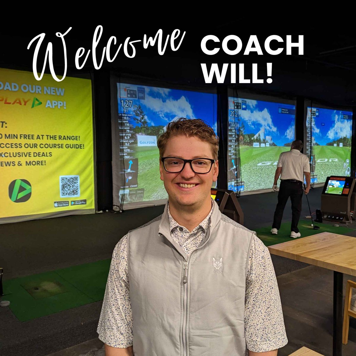 Please join us in welcoming Coach Will! 
We're thrilled to have him join forces with Coach Natalie. With 14 years of teaching experience, he brings a wealth of knowledge &amp; expertise to our team.
Ready to take your game to the next level? 🏌️‍♂️ Book a lesson: golfplay.ca/lessons